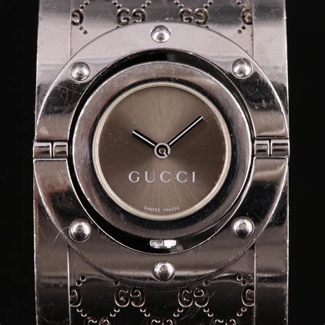 gucci twirl stainless steel watch|gucci twirl watch links.